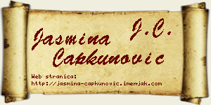 Jasmina Čapkunović vizit kartica